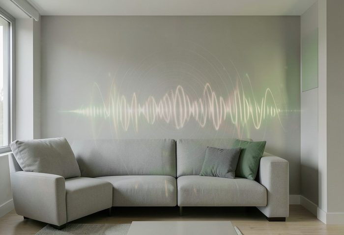 Noise from neighbors travelling through a shared apartment wall